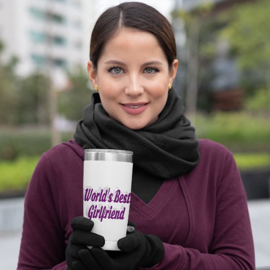 Gourde Isotherme Petite amie à moitié violette