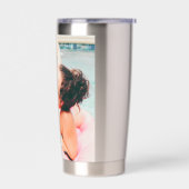 Gourde Isotherme Photo personnalisée Monogramme Chic (Gauche)