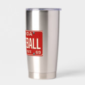 Gourde Isotherme Pickleball Player Fan Retro Florida License Plate (Gauche)