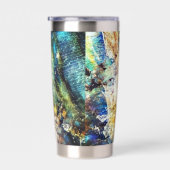 Gourde Isotherme Pierre blanche bleue (Gauche)