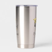 Gourde Isotherme Plafond de diplôme - Tassel Classe d'or noir Année (Gauche)