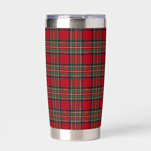 Gourde Isotherme Plaid Elegant Rustic Stewart Tartan (Extérieur)