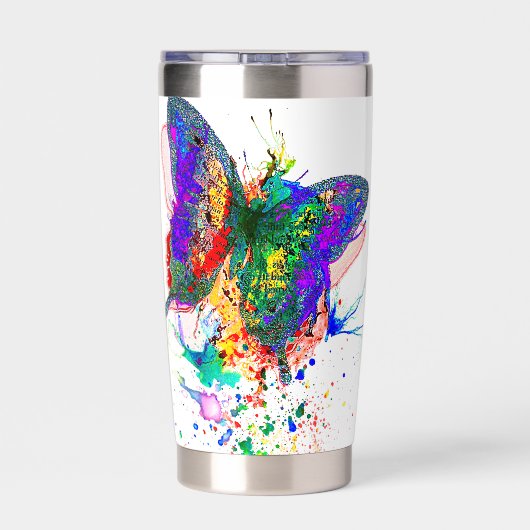 Gourde Isotherme Plateau papillon personnalisé (Couvercle)