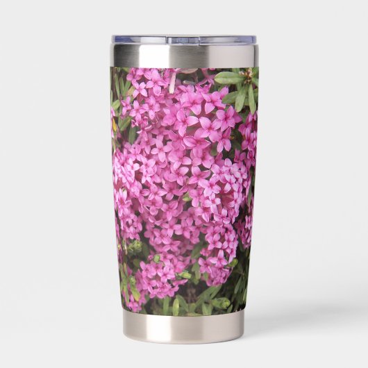 Gourde Isotherme Plutôt rose Daphné Floral (Couvercle)