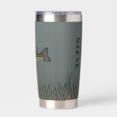 Gourde Isotherme Poisson de basse personnalisée sous l'eau (Couvercle)