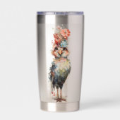 Gourde Isotherme Poulet Abstrait (Couvercle)