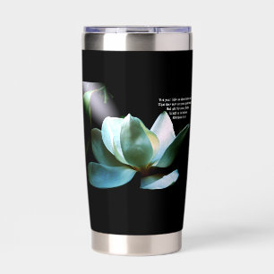 Gourde Isotherme Projecteur de gros plan sur Magnolia Matthieu 5:16