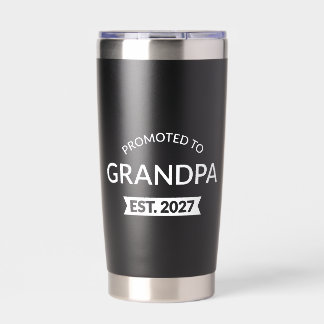 Gourde Isotherme Promu Grand-Père Estimé 2027 Nouveau Papa II