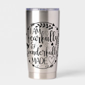 Gourde Isotherme Psalm 39 Wonderfully Made Christian Scripture  (Couvercle)