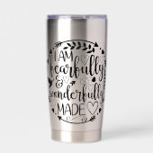 Gourde Isotherme Psalm 39 Wonderfully Made Christian Scripture  (Extérieur)