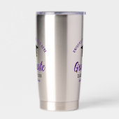 Gourde Isotherme Purple Graduation 2025 Custom Graduate (Gauche)