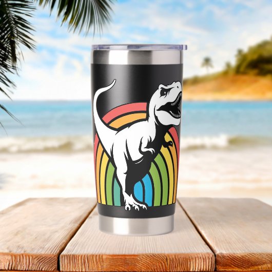 Gourde Isotherme Rainbow T Rex (Avant)