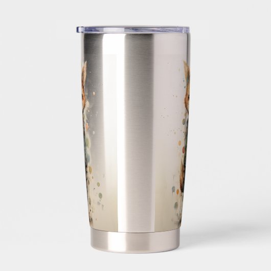 Gourde Isotherme Renard masculin Abstrait Funky (Gauche)