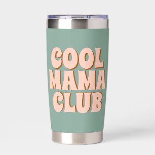 Gourde Isotherme Retro Mothers Day Mama club Cool Blue Pink