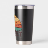 Gourde Isotherme Retro Sunset Horizon Graphic Mug' (Gauche)