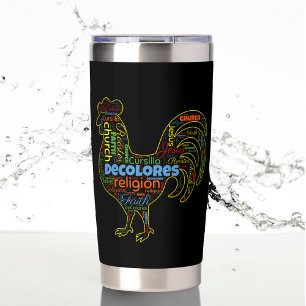 Gourde Isotherme Rooster de DeColores Cursillo Mot Cloud