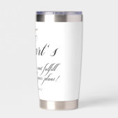 Gourde Isotherme Rose désir du coeur (Couvercle)