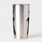 Gourde Isotherme Rottweiler chien animal animal Monogram chien père (Gauche)