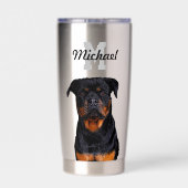 Gourde Isotherme Rottweiler chien animal animal Monogram chien père (Couvercle)