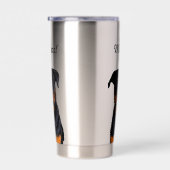 Gourde Isotherme Rottweiler chien animal animal Monogram chien père (Gauche)