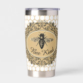 Gourde Isotherme Ruche de miel gentille (Gauche)