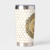 Gourde Isotherme Ruche de miel gentille (Extérieur)