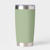 Gourde Isotherme Sage Green Stylisé Mariage Groomsman (Couvercle)