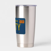 Gourde Isotherme Salty -Retro 1969 California License Plate Graphic (Gauche)