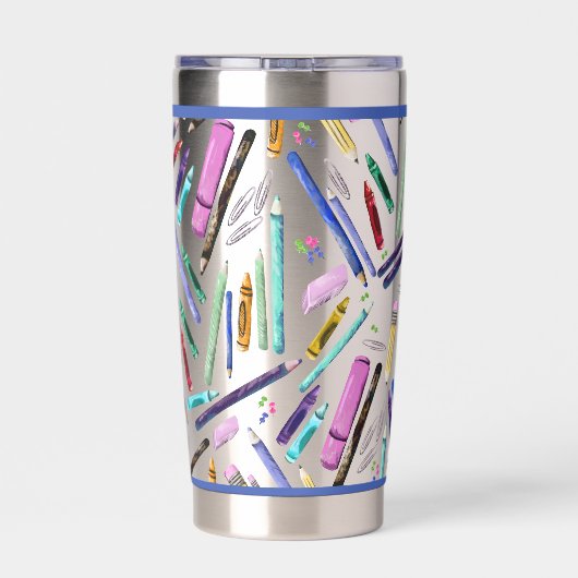 Gourde Isotherme School supplies pattern (Couvercle)