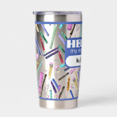 Gourde Isotherme School supplies pattern (Gauche)