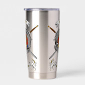 Gourde Isotherme Scott Clan Badge Tartan & Swords (Gauche)