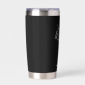 Gourde Isotherme Script moderne Salons personnalisés (Extérieur)