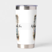 Gourde Isotherme Seaside Window View Watercolor Coastal Scene (Gauche)