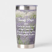 Gourde Isotherme Sérénité Prière Lavande Jardin Floral (Gauche)