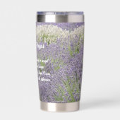 Gourde Isotherme Sérénité Prière Lavande Jardin Floral (Couvercle)