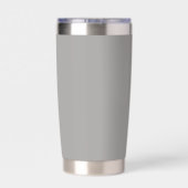 Gourde Isotherme Sérieux Classique Minimal Simple Gris (Couvercle)