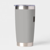 Gourde Isotherme Sérieux Classique Minimal Simple Gris (Gauche)