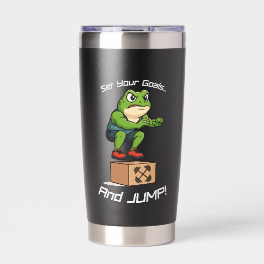 Gourde Isotherme Set Your Goals And Jump - Male Frog Box Jump (Extérieur)
