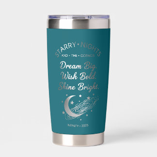 Gourde Isotherme Shine Bright Starry Nights Teal Tumbler