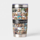 Gourde Isotherme Simple Moderne Personnalisé 72 Photo Collage (Extérieur)