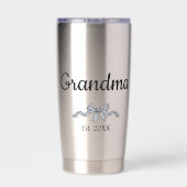Gourde Isotherme Simple Script Bow Grand-mère Année d'Etablissement (Couvercle)