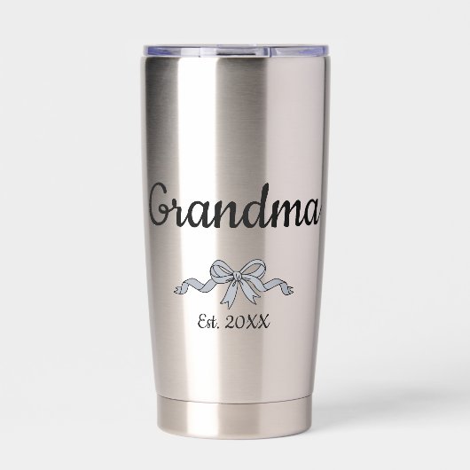 Gourde Isotherme Simple Script Bow Grandma Est. Year (Extérieur)