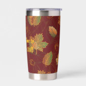 Gourde Isotherme Simplement rester immobile feuilles d'automne (Gauche)