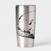 Gourde Isotherme Sleeping whiskers in winter hush (Extérieur)