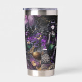 Gourde Isotherme Sorcière S'Il Vous Plaît ! Imaginaire gothique Pag (Gauche)