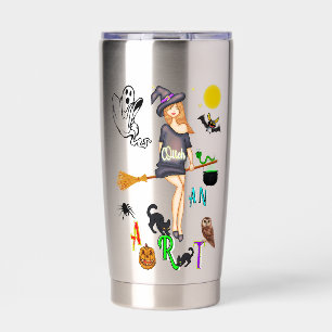 Gourde Isotherme Sorcière Un Art
