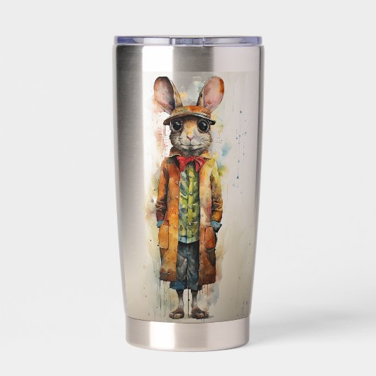 Gourde Isotherme Souris Abstraite Funky Homme (Couvercle)