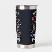 Gourde Isotherme SpaceRocket Launch Explore Cosmos Dark Tumbler (Gauche)