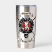 Gourde Isotherme Stewart Clan Badge Tartan & Swords (Couvercle)