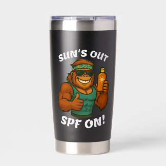 Gourde Isotherme Sun’s Out SPF On – Funny Summer Orangutan Fitness 